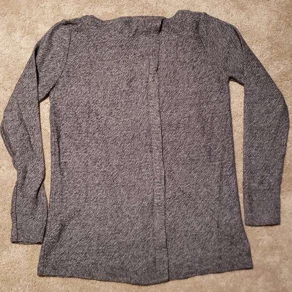 Grey open back crew neck  sweater super soft Old Navy brand - Picture 3 of 5